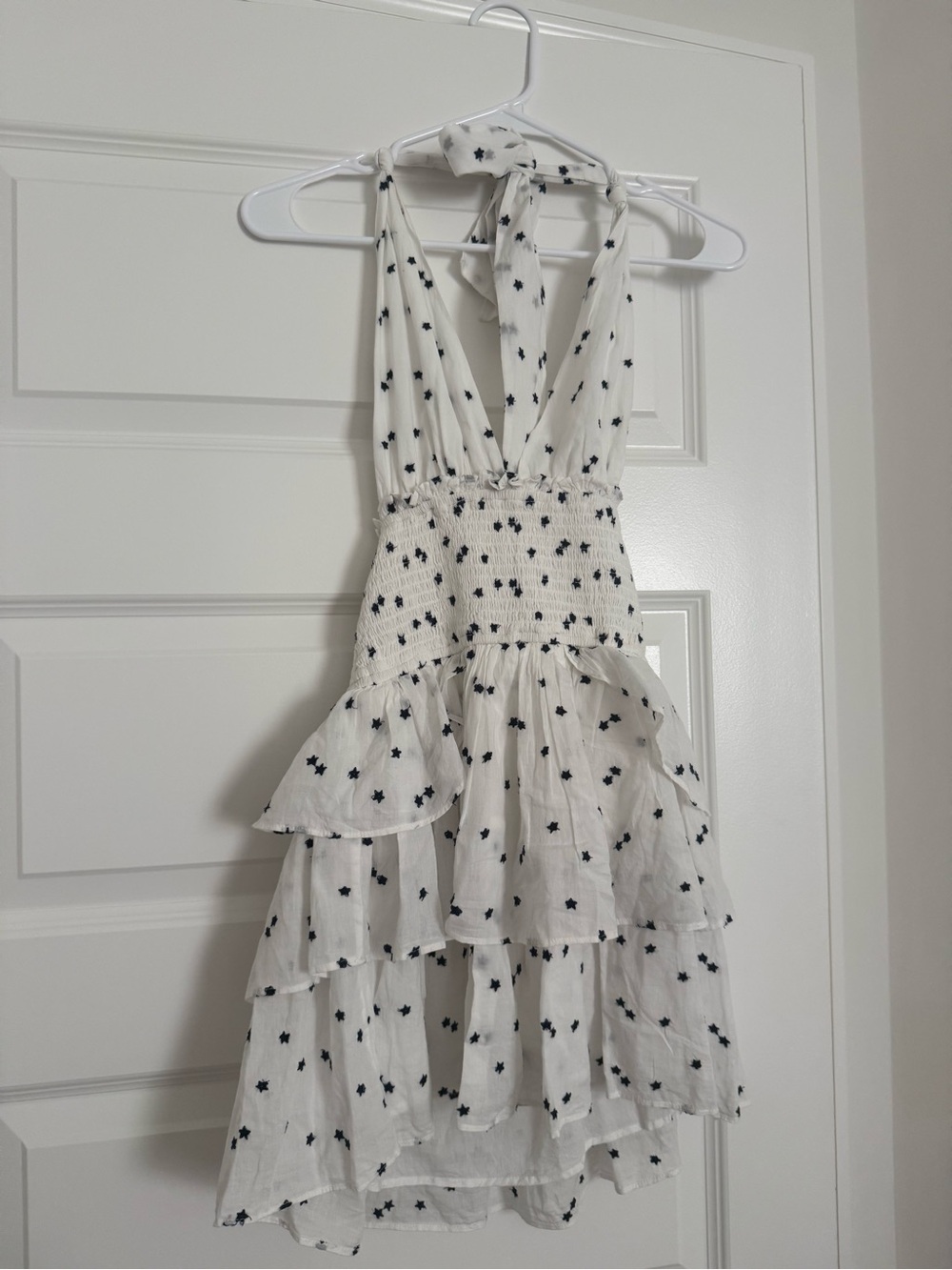 Love shack fancy star halter Dress in size small